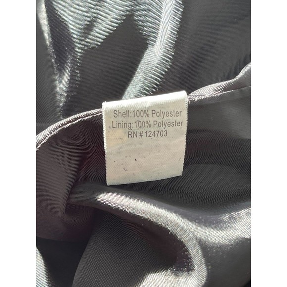 Joni B black crocodile print shiney‎ lined  jacket zippered pockets size PL - Picture 7 of 7